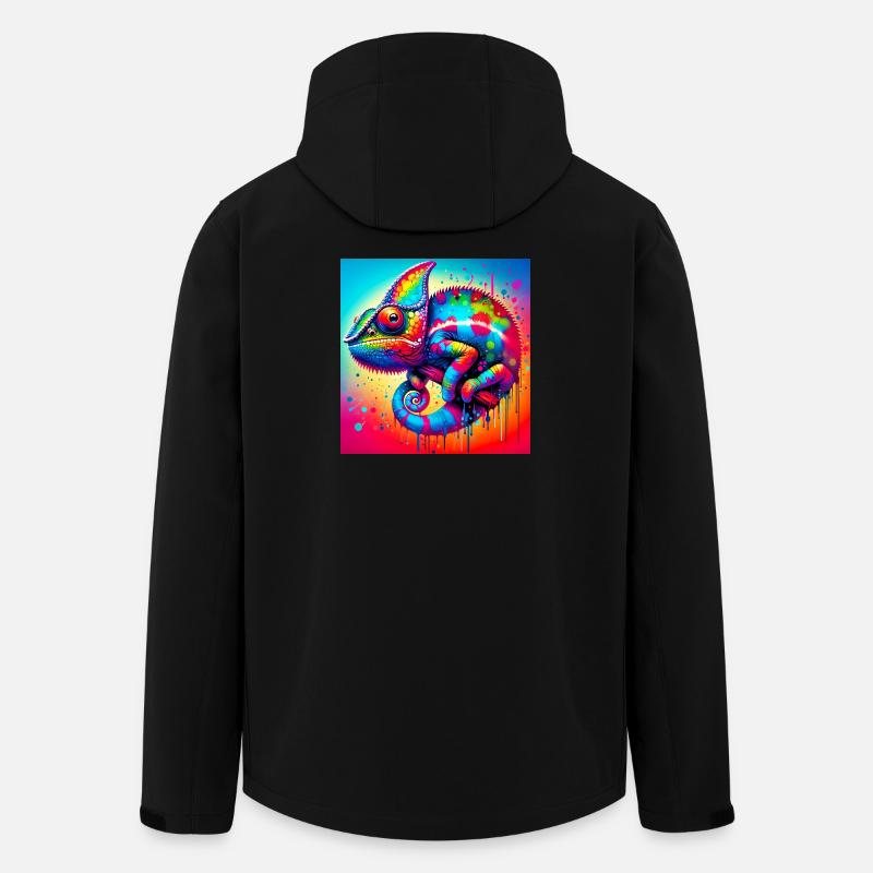 caméléon - Veste softshell homme en polyester recyclé Stanley/Stella - noir