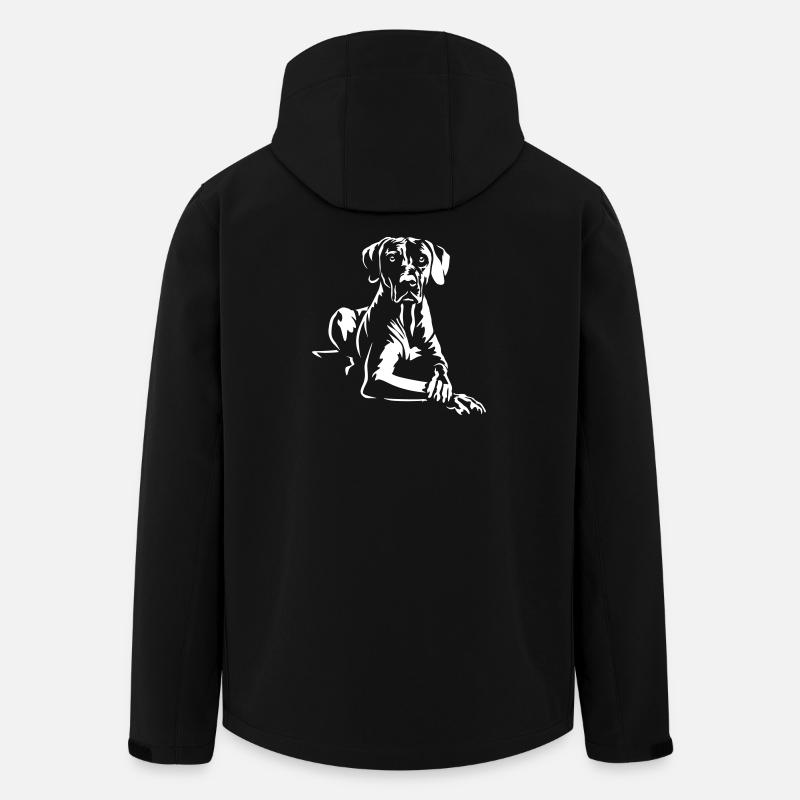 Rhodesian Ridgeback "Black Edition" - Recycelte Männer Softshell-Jacke von Stanley/Stella - Schwarz