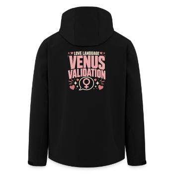 Venus-zeichen Venus-astrologie - Recycelte Männer Softshell-Jacke von Stanley/Stella - Schwarz - Hinten - AI Model Male 185 light (185cm)