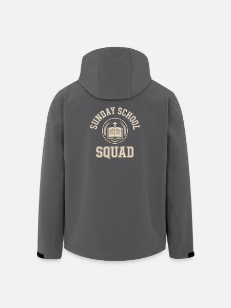 Sunday School Squad Emblem - Men’s Recycled Softshell Jacket by Stanley/Stella - black