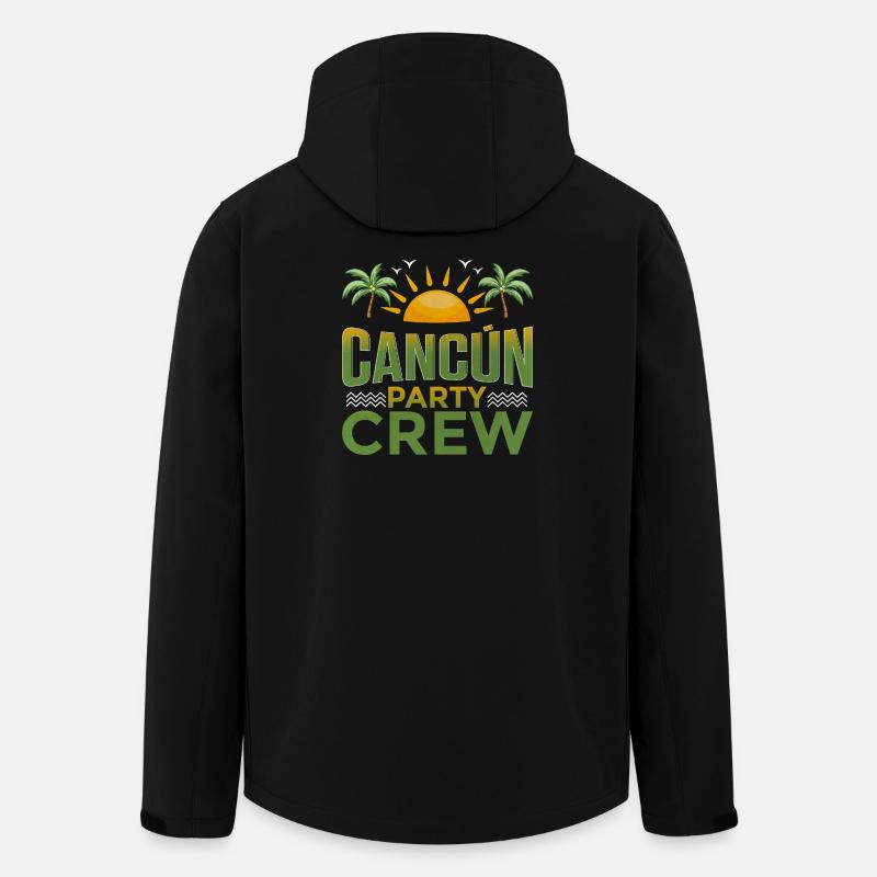 Cancun Party Crew - Men’s Recycled Softshell Jacket by Stanley/Stella - black
