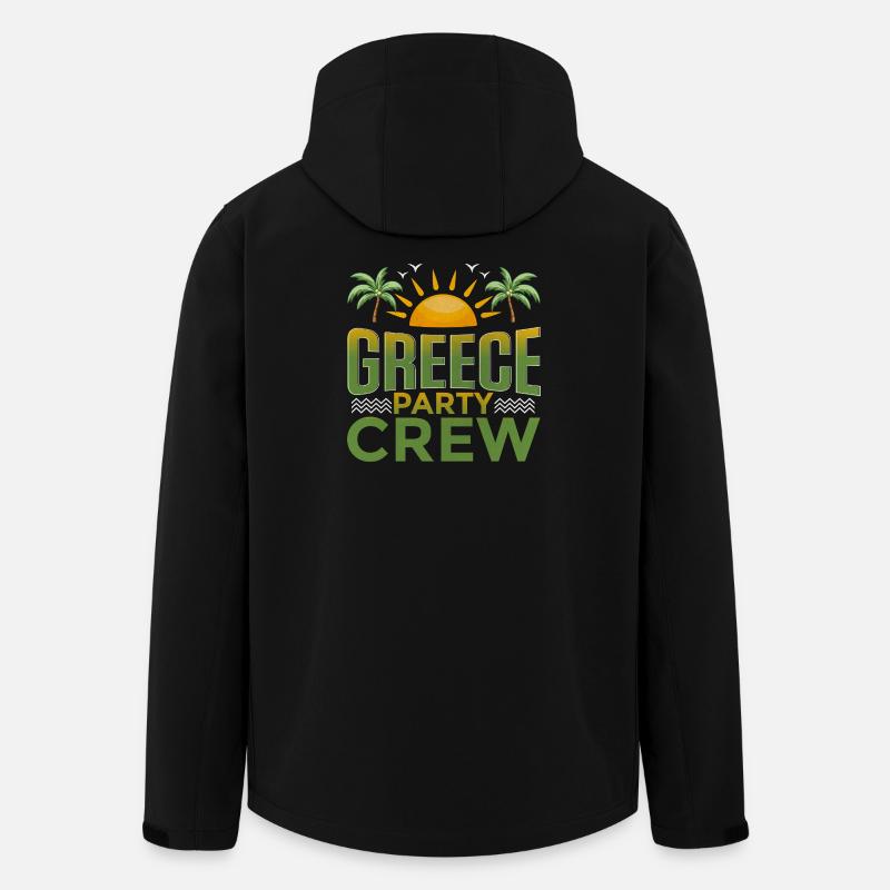 Greece Party Crew - Men’s Recycled Softshell Jacket by Stanley/Stella - black