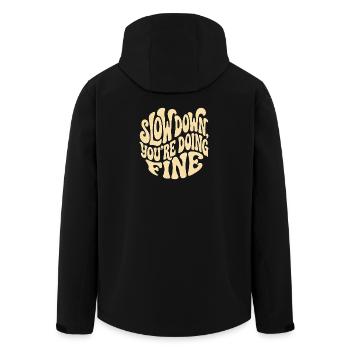 Se détendre - Veste softshell homme en polyester recyclé Stanley/Stella - noir - Dos - AI Model Male 185 light (185cm)