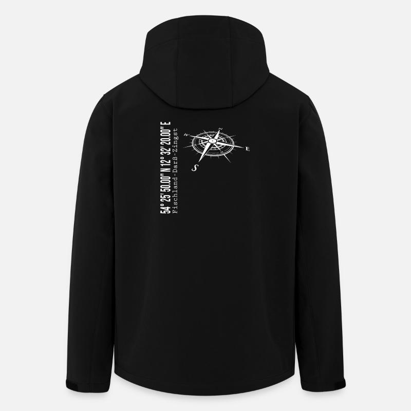 Fischland - Darß - Zingst - Recycelte Männer Softshell-Jacke von Stanley/Stella - Schwarz
