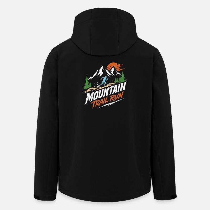 Mountain Trail Run - Men’s Recycled Softshell Jacket by Stanley/Stella - black