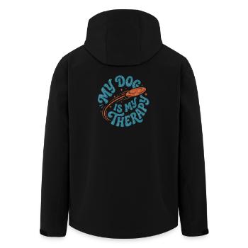Thérapie canine - Veste softshell homme en polyester recyclé Stanley/Stella - noir - Dos - AI Model Male 185 light (185cm)