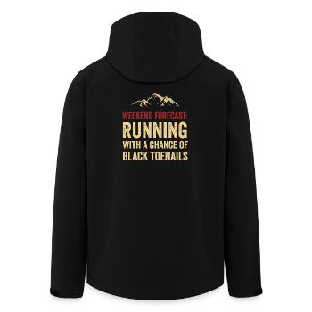 Prévisions du week-end : Course avec une chance de T noir - Veste softshell homme en polyester recyclé Stanley/Stella - noir - Dos - AI Model Male 185 light (185cm)