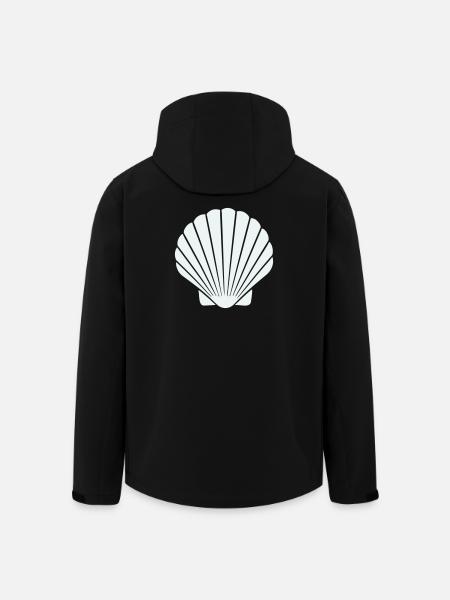 Geometric Shell Art - Men’s Recycled Softshell Jacket by Stanley/Stella - black