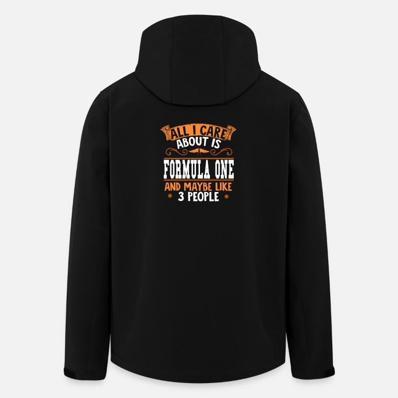 Humorous Team Quote Design - Men’s Recycled Softshell Jacket by Stanley/Stella - black