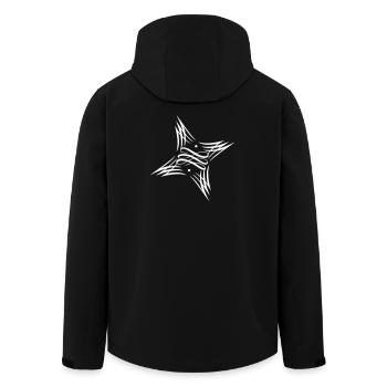 Superstar couple design partner look love - Men’s Recycled Softshell Jacket by Stanley/Stella - black - Back - AI Model Male 185 light (185cm)