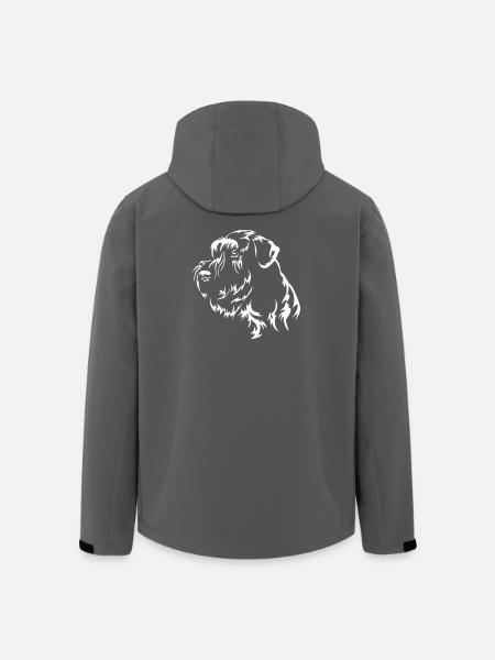 Giant Schnauzer Head "Black Edition" - Men’s Recycled Softshell Jacket by Stanley/Stella - black