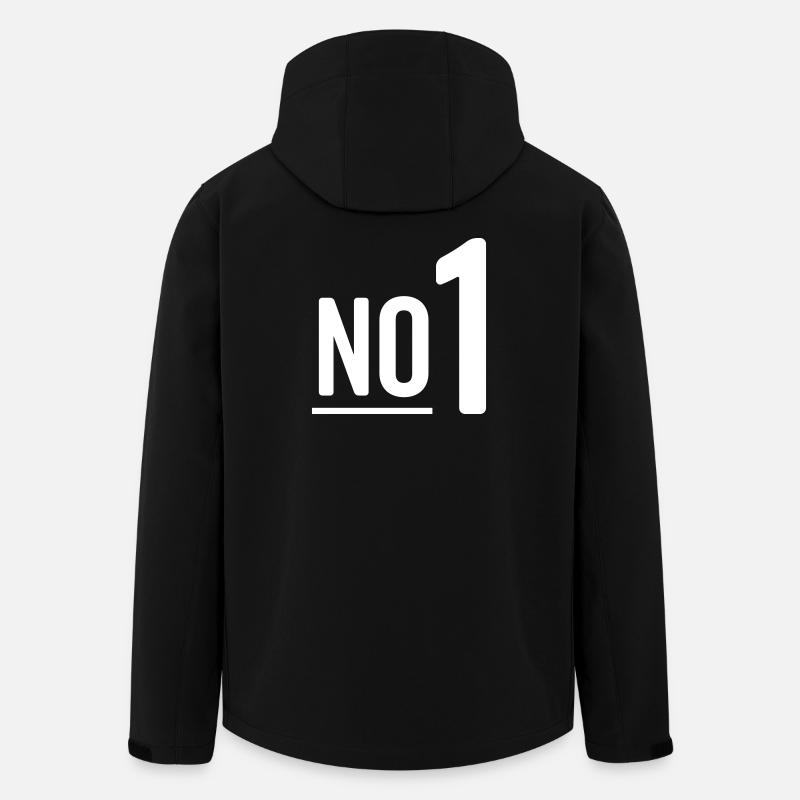 No 1 - Nummer eins - Recycelte Männer Softshell-Jacke von Stanley/Stella - Schwarz