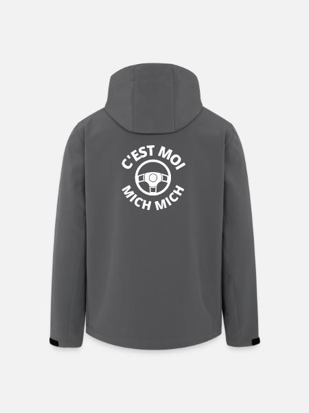 c'est moi mich mich, auto école - Veste softshell homme en polyester recyclé Stanley/Stella - noir