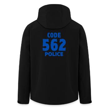 Polizist, ich bin Polizist, Gendarm - Recycelte Männer Softshell-Jacke von Stanley/Stella - Schwarz - Hinten - AI Model Male 185 light (185cm)