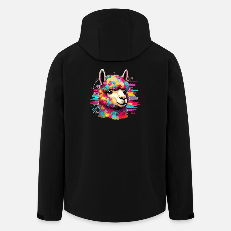 Alpaka - Recycelte Männer Softshell-Jacke von Stanley/Stella - Schwarz