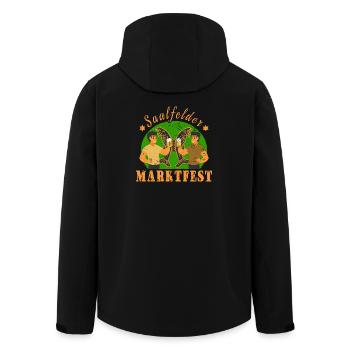Saalfeld Market Festival - Men’s Recycled Softshell Jacket by Stanley/Stella - black - Back - AI Model Male 185 light (185cm)