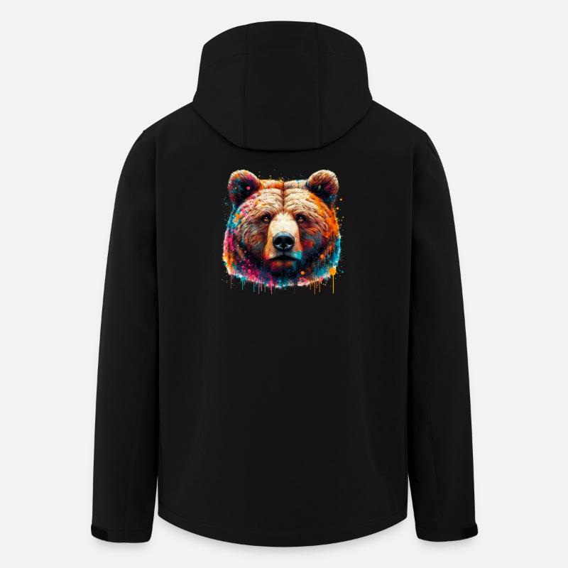 Bär - Recycelte Männer Softshell-Jacke von Stanley/Stella - Schwarz