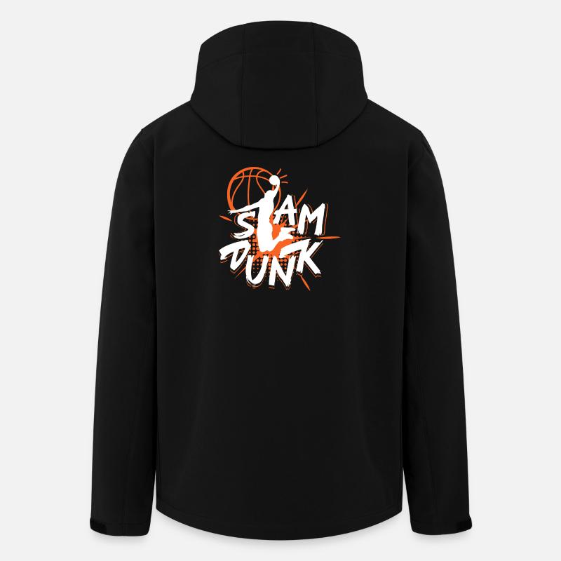 Dynamischer Basketball Spruch Design - Recycelte Männer Softshell-Jacke von Stanley/Stella - Schwarz