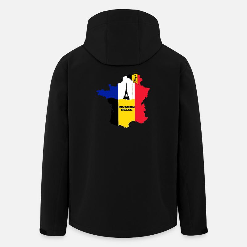 Belgische Invasion - Recycelte Männer Softshell-Jacke von Stanley/Stella - Schwarz
