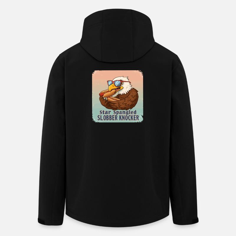 Star Spangled Slobber Knocker - Men’s Recycled Softshell Jacket by Stanley/Stella - black