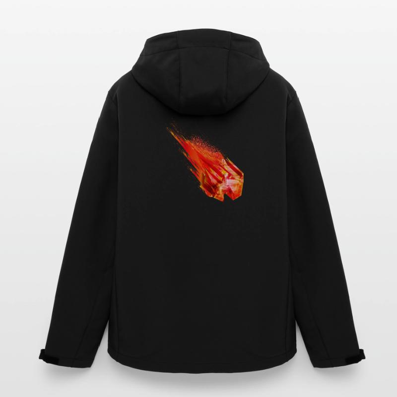 Astéroïde lumineux avec queue de feu - Conception de puissance Veste softshell homme en polyester recyclé Stanley/Stella