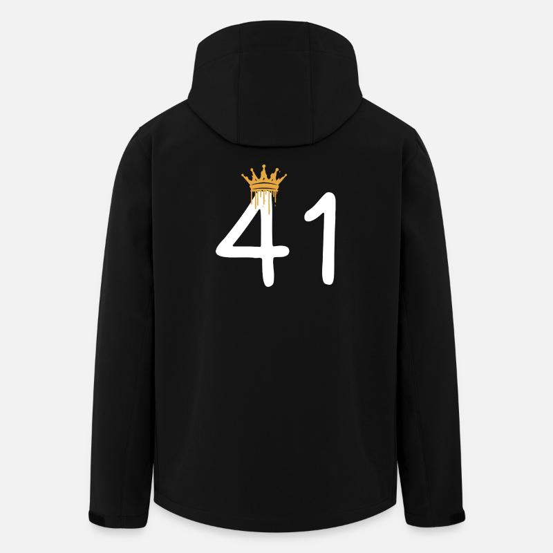 Graffiti royal numéro 41 - Veste softshell homme en polyester recyclé Stanley/Stella - noir