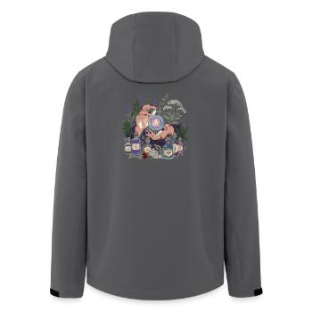 Divination mystique - Veste softshell homme en polyester recyclé Stanley/Stella - noir - Dos - AI Model Male 185 light (185cm)