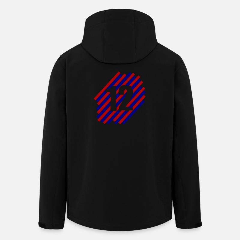 Der 12 Mann (Basel) - Recycelte Männer Softshell-Jacke von Stanley/Stella - Schwarz