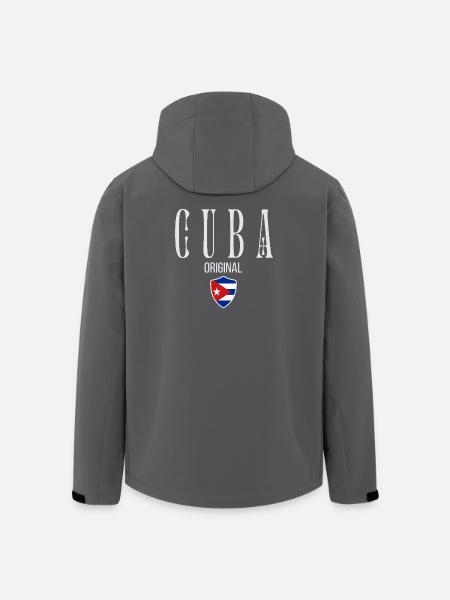 Cuban flag, proud Cuban - Men’s Recycled Softshell Jacket by Stanley/Stella - black