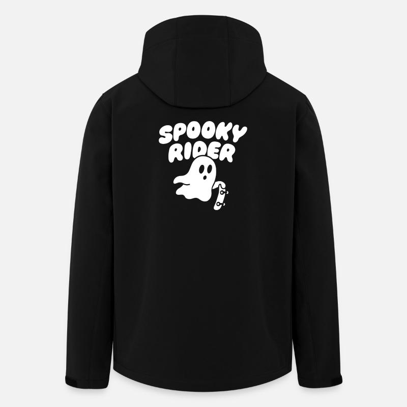 Conception effrayante du patineur - Veste softshell homme en polyester recyclé Stanley/Stella - noir