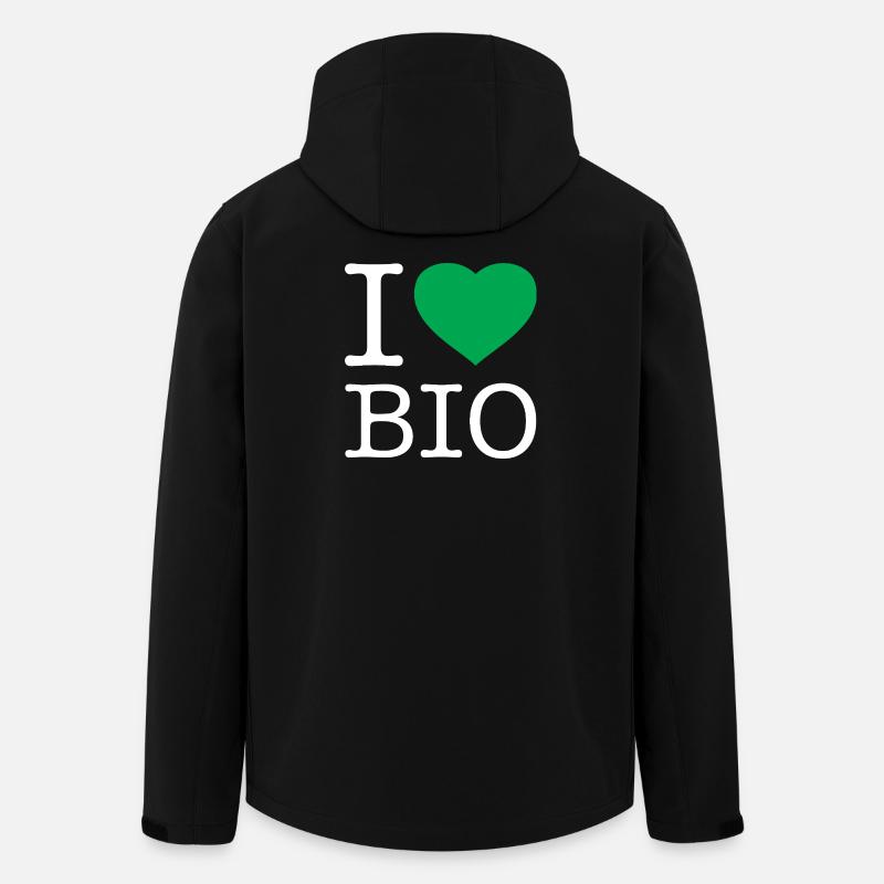 I love Bio - Recycelte Männer Softshell-Jacke von Stanley/Stella - Schwarz