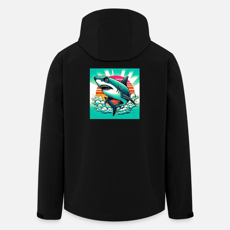 Shark - Men’s Recycled Softshell Jacket by Stanley/Stella - black