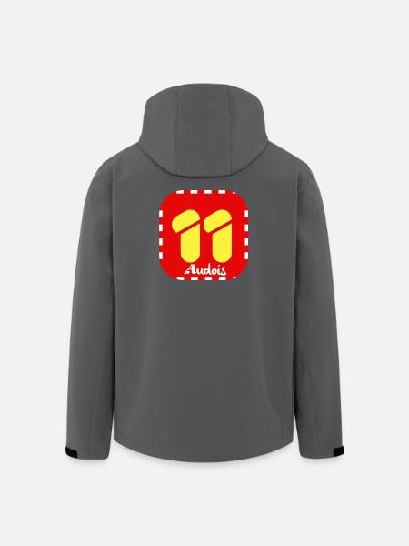 Audois Logo 11 - Men’s Recycled Softshell Jacket by Stanley/Stella - black