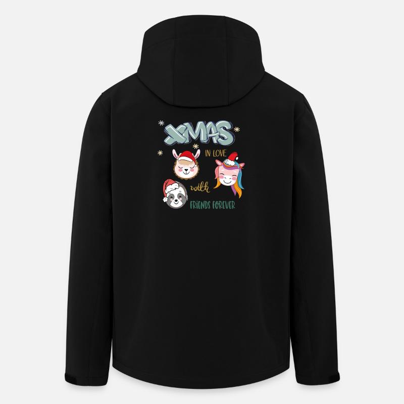 Amis de Noël - Veste softshell homme en polyester recyclé Stanley/Stella - noir