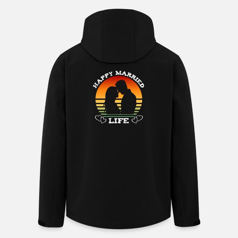 Une vie conjugale heureuse - Veste softshell homme en polyester recyclé Stanley/Stella - noir