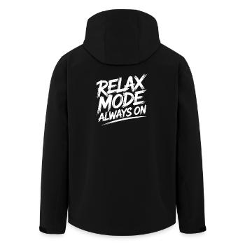 Mode détendu toujours activé - Veste softshell homme en polyester recyclé Stanley/Stella - noir - Dos - AI Model Male 185 light (185cm)