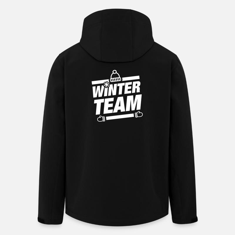 Winter Team Wintery - Men’s Recycled Softshell Jacket by Stanley/Stella - black