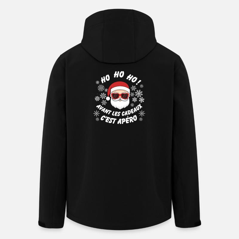 Weihnachts-Aperitif-Weihnachtsmann-Spaß - Recycelte Männer Softshell-Jacke von Stanley/Stella - Schwarz