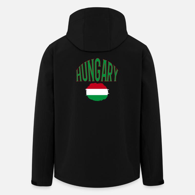 Hungary - Recycelte Männer Softshell-Jacke von Stanley/Stella - Schwarz