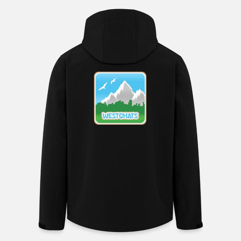 Westghats - Recycelte Männer Softshell-Jacke von Stanley/Stella - Schwarz