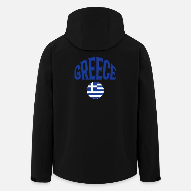 Grèce - Veste softshell homme en polyester recyclé Stanley/Stella - noir