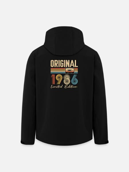 40-jähriges Jubiläum Originalgeschenk 1986 - Recycelte Männer Softshell-Jacke von Stanley/Stella - Schwarz