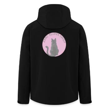 Katze mit Attitüde - Recycelte Männer Softshell-Jacke von Stanley/Stella - Schwarz - Hinten - AI Model Male 185 light (185cm)