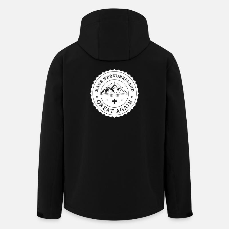 make s'Bünderland great again - Men’s Recycled Softshell Jacket by Stanley/Stella - black