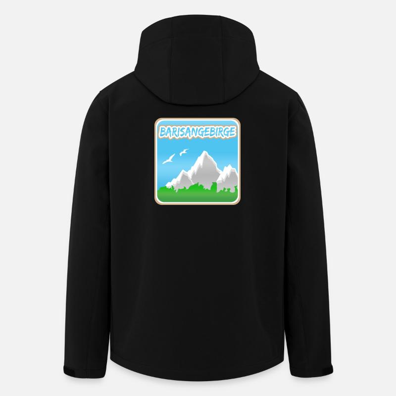 Barisan Mountains as a mountain - Men’s Recycled Softshell Jacket by Stanley/Stella - black