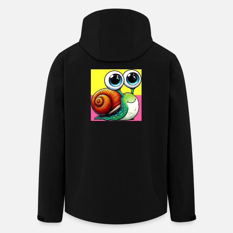 Schnecke - Recycelte Männer Softshell-Jacke von Stanley/Stella - Schwarz