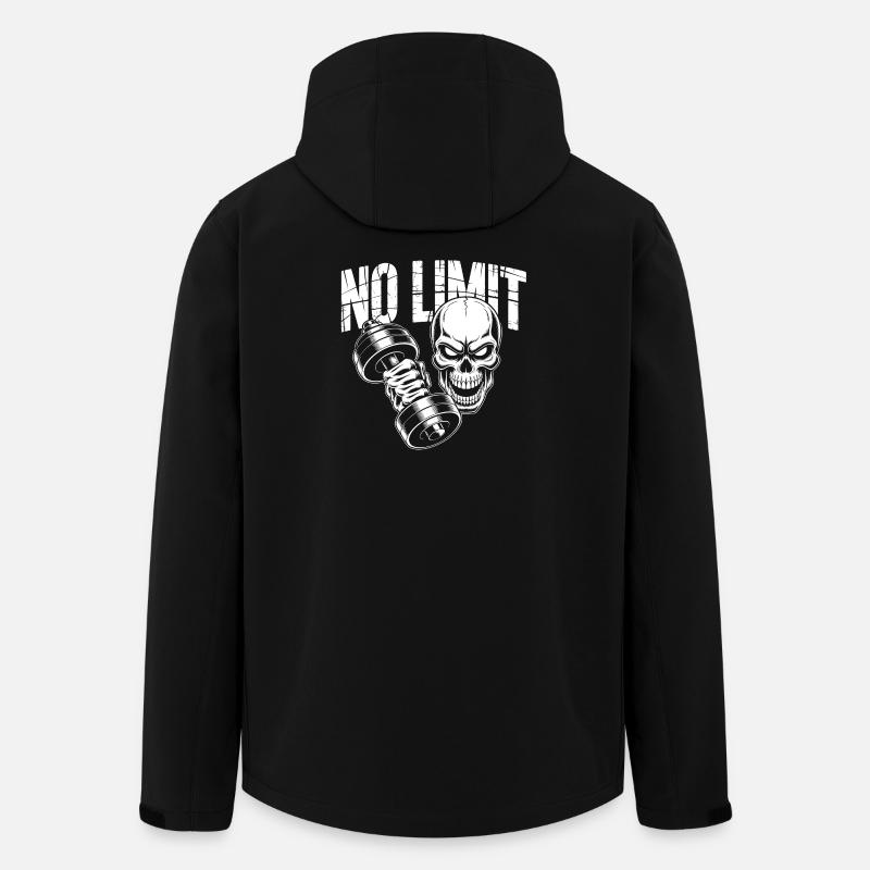 No Limit Skull Kraft-Design - Recycelte Männer Softshell-Jacke von Stanley/Stella - Schwarz