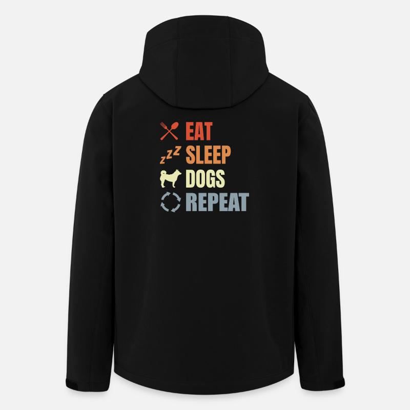 Hundebesitzer Routine - Recycelte Männer Softshell-Jacke von Stanley/Stella - Schwarz