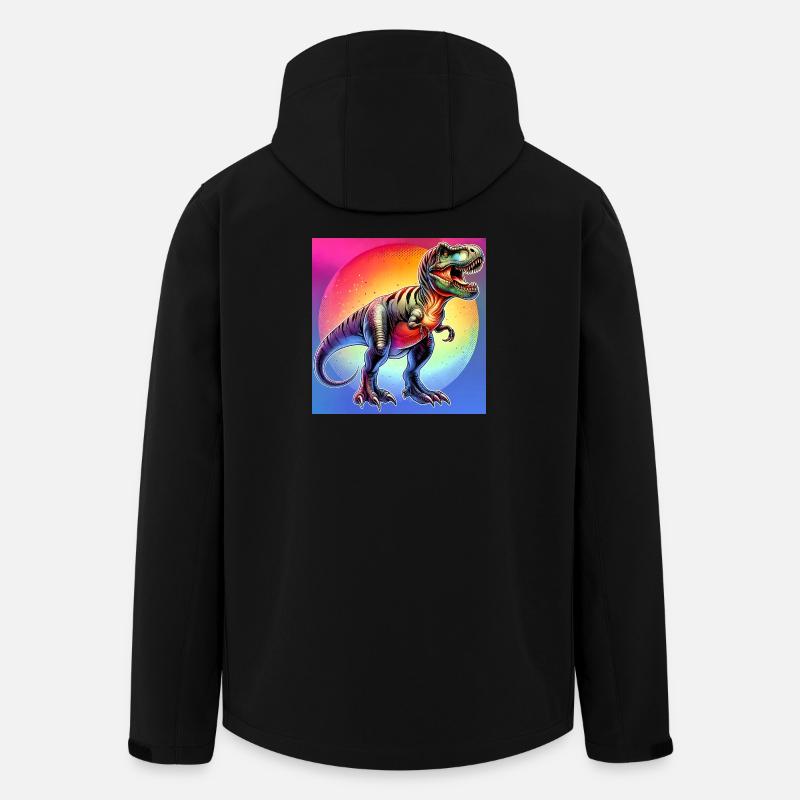 dinosaur - Men’s Recycled Softshell Jacket by Stanley/Stella - black