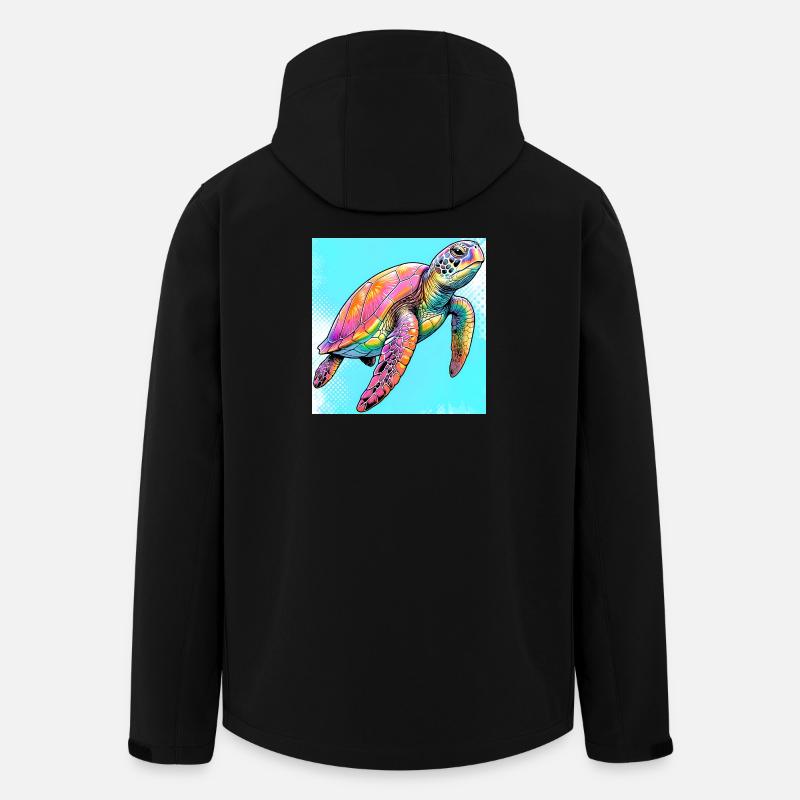 turtle - Men’s Recycled Softshell Jacket by Stanley/Stella - black